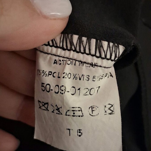 Women's fabric pants like new, anthracite