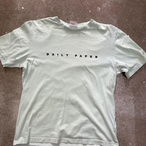 Daily Paper T-shirt Big Logo, size S, mint green
