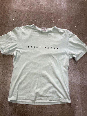 Daily Paper T-shirt Big Logo, size S, mint green