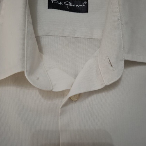 Poli Gianni White Dress Shirt size L like new