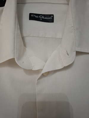 Poli Gianni White Dress Shirt size L like new
