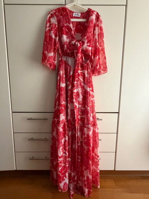 Hemithea dress like new, long airy multicolor, size S