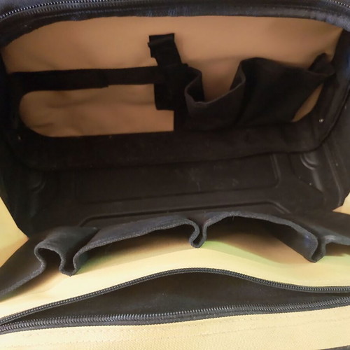 Stanley Fatmax Tool Bag like new with multiple compartments and shoulder strap