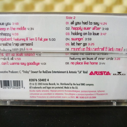 Blu Cantrell Bittersweet audio album cassette new