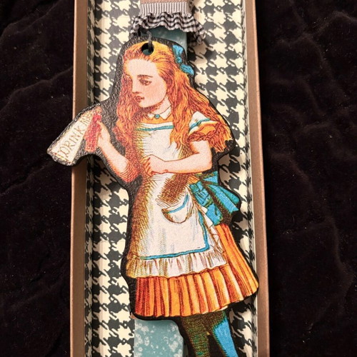 Easter candles with wooden decorations Alice in Wonderland new
