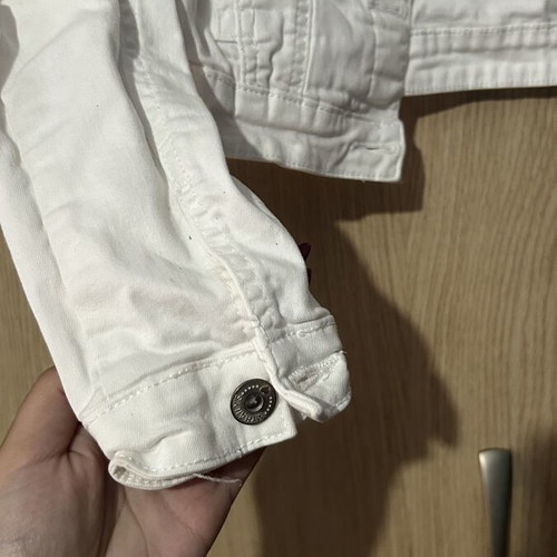 Jean jacket small used, white