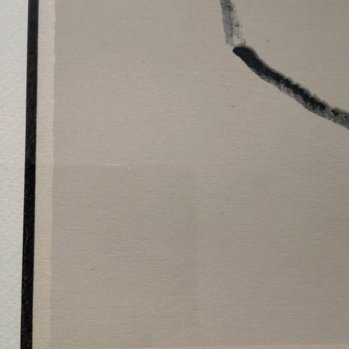 Giannis Tsarouchis silk screen printing used, numbered and signed in frame