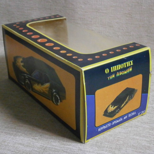 Knight Rider KITT wind-up black car, ANCO Toys vintage