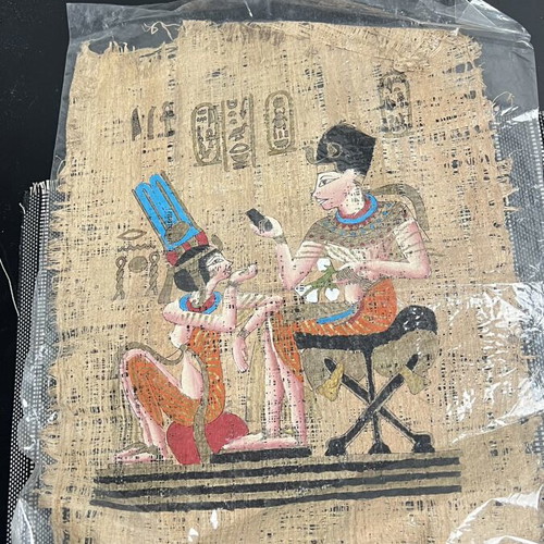 Egyptian papyrus handmade, set of 4, used