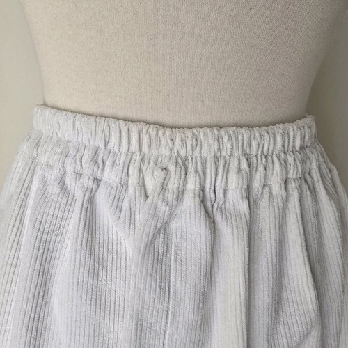 Corduroy skirt white vintage handmade like new