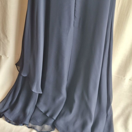 Navy Blue Evening Maxi Dress 3 Piece Set Medium, like new