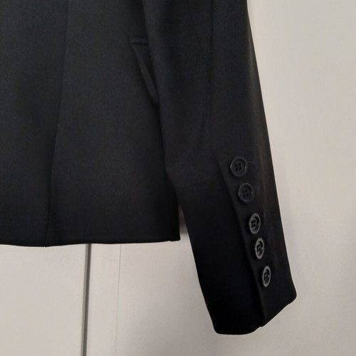 Mango women's fitted black blazer lined size 42 new