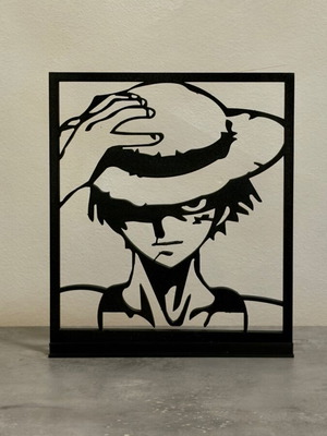 Luffy One Piece decorative anime display stand new, tabletop