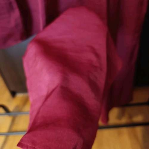 H&M satin pajamas new, red burgundy size S