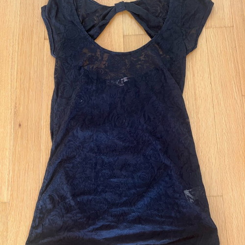 Tally Weijl blouse like new, size M, black with back opening