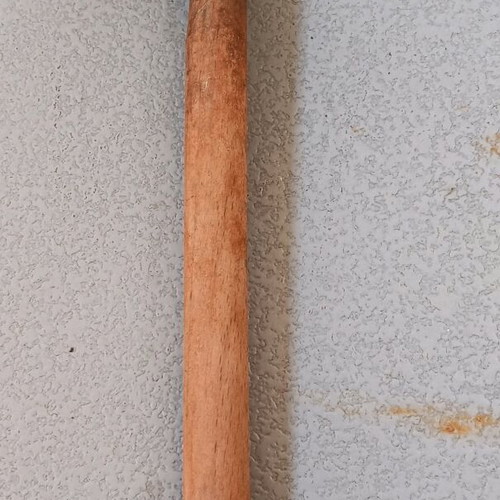 Garden hoe used with wooden handle and double head