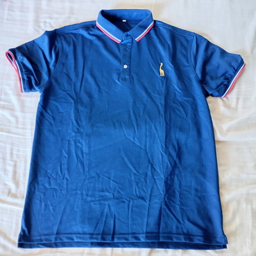 Shein Blue Men's Polo Shirt Large like new