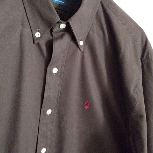 Ralph Lauren men's dress shirt, brown, size XXL