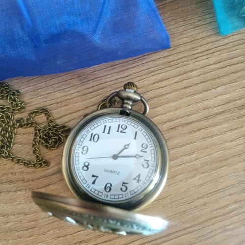 Pocket watch new, mechanical with chain