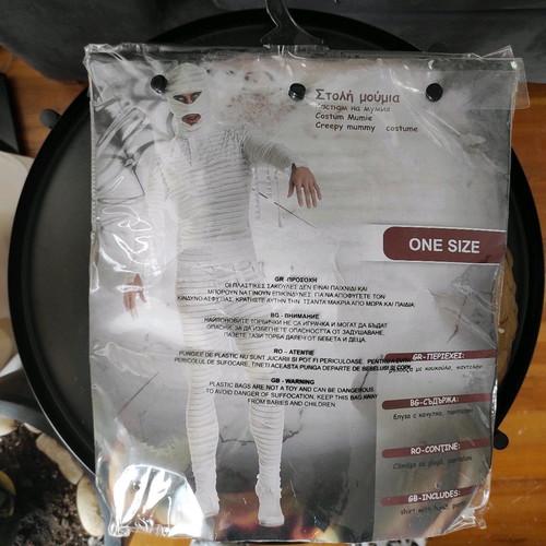 Mummy Costume new, one size, suitable for ages 10 and up