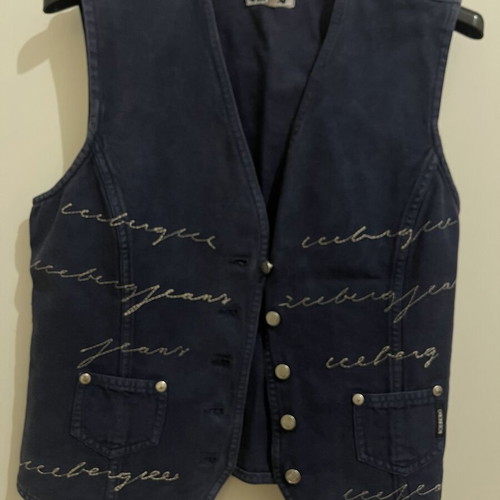 Iceberg Jeans vest top dark blue like new