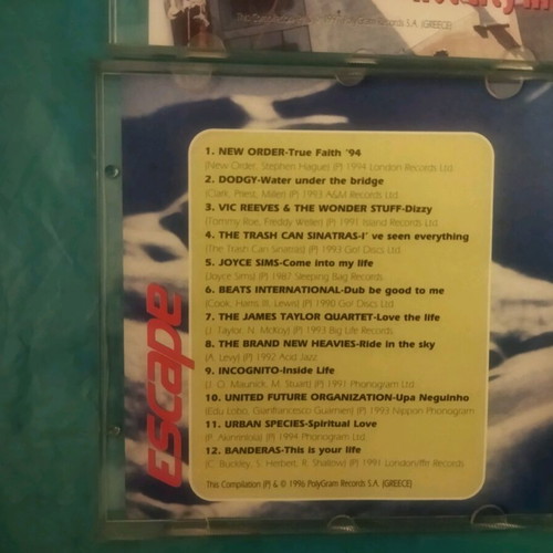 Escape Hot City Hits and Snow Motion Music CDs like new