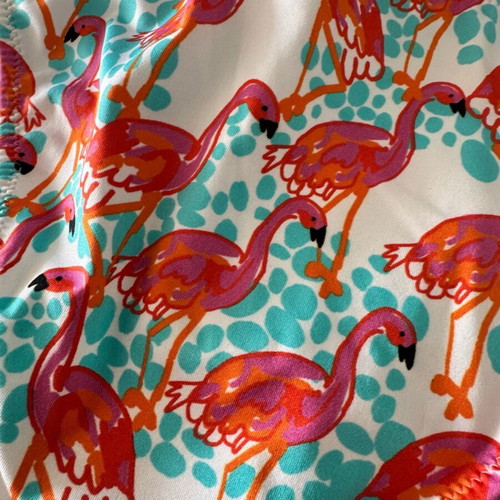 Benetton bikini bottom new, flamingo pattern, size small