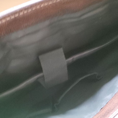 TUMI brown leather business bag like new