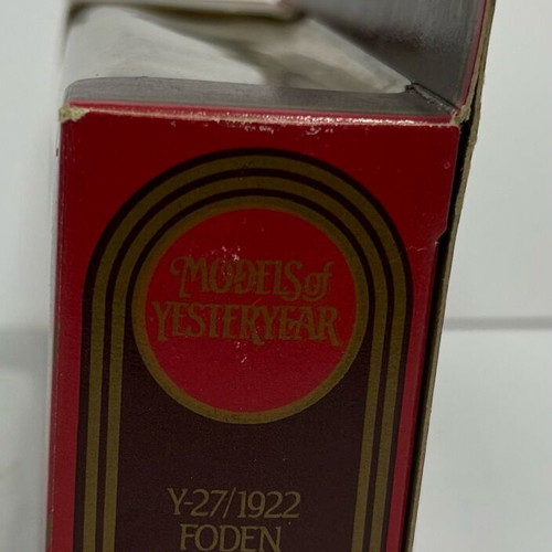 Matchbox 1984 Models of Yesteryear Y-27 1922 Foden Dampflast Wagen like new