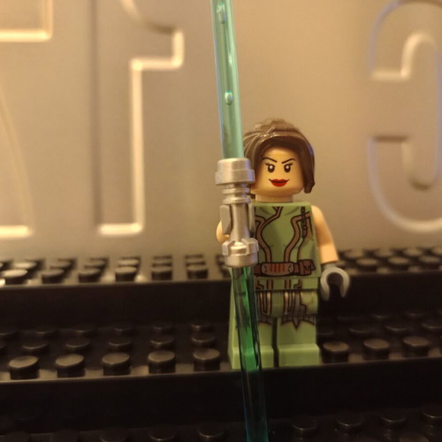 Lego Star Wars Minifigure Satele Shan with accessories like new