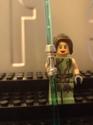 Lego Star Wars Minifigure Satele Shan with accessories like new