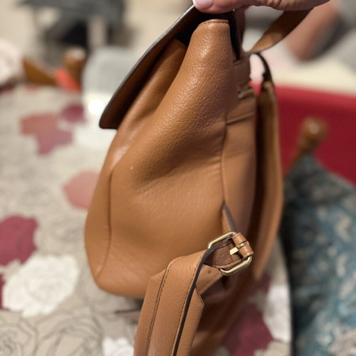 Love Moschino backpack like new, brown with metal details