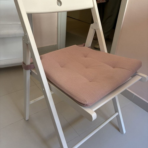 Foldable Wall-Mounted Dining Set with Two Chairs and Cushions Like New
