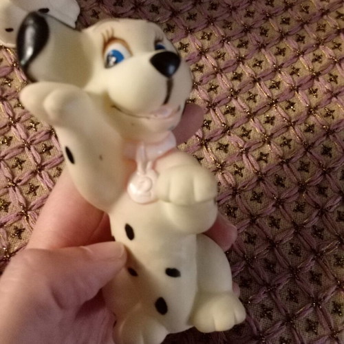 Dalmatians figures like new, set of 4, vintage rubber