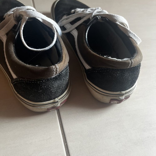 Vans sneakers, black and white, size 39