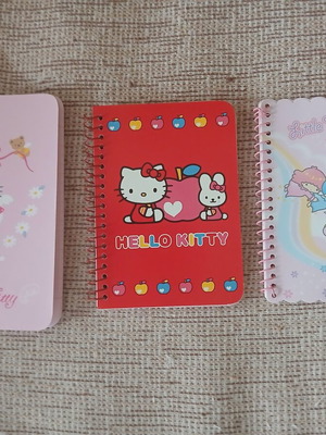 Σημειωματάρια Sanrio Hello Kitty και Little Twin Stars σαν καινούργια vintage σετ