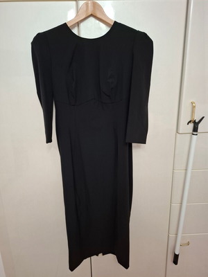 Μιντι μαύρο φόρεμα αφόρετο, μέγεθος L, Zini Boutique