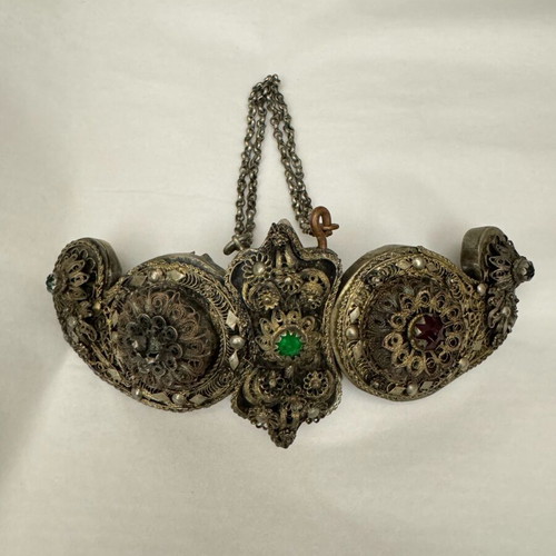 Authentic Epirus Filigree Brooch used, Ioannina circa 1900