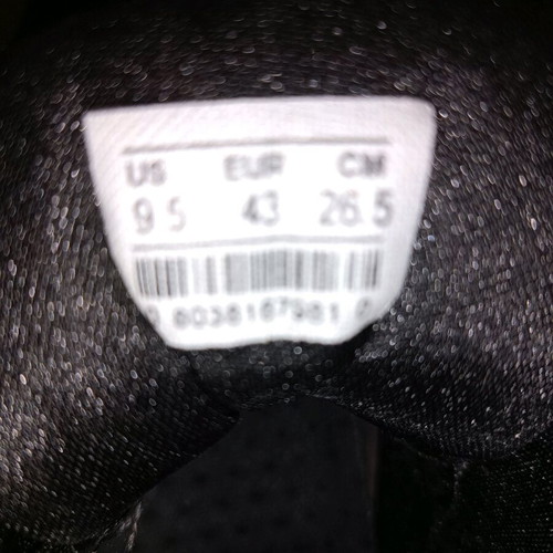 Athletic boots used, black, size 43