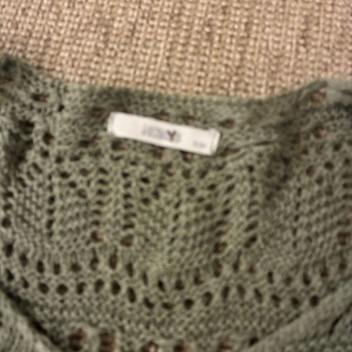 Knitted cotton blouse khaki small new