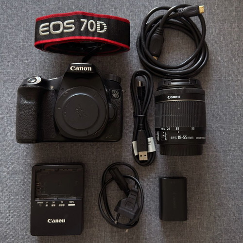 Canon EOS 70D used camera with 18-55mm lens