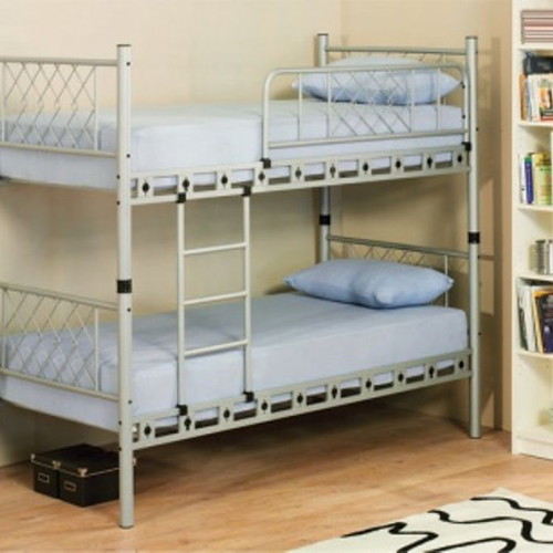 Bunk Bed Avs-1201 new, steel silver color, convertible to two beds