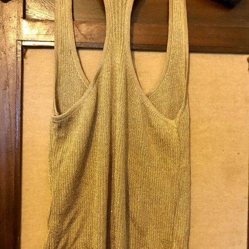 Rococo evening top with gold thread, new, size S
