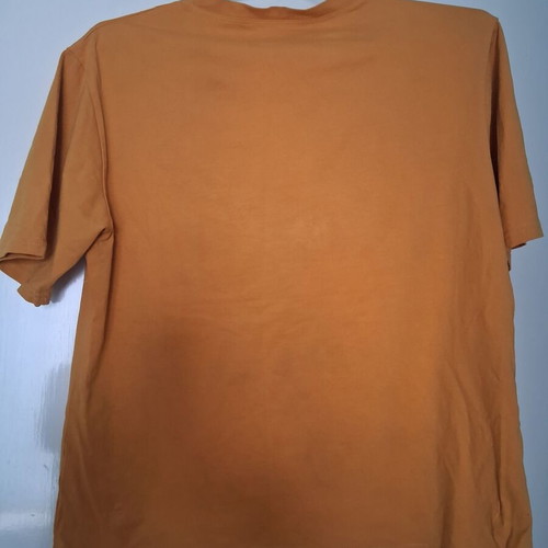 T-shirt oversized Small-Medium mustard color 100% cotton like new with 3D floral decorations