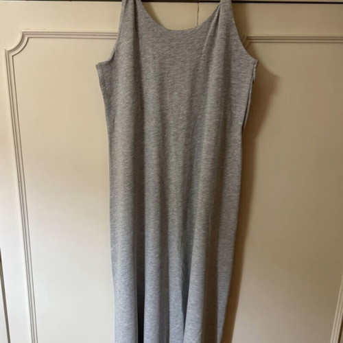 H&M midi gray dress with twisted straps, new