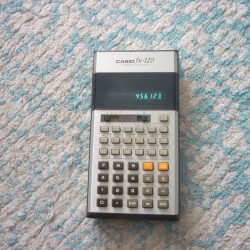 Casio fx-120 vintage scientific calculator