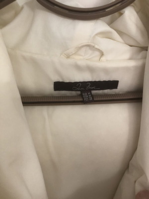 Zara down jacket used, beige, zipper needs repair