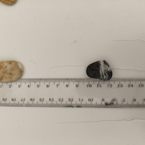 Pierced Pebbles for Jewelry Making, like new, set of 12