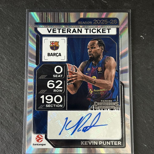 Kevin Punter Veteran Ticket Autograph Card new