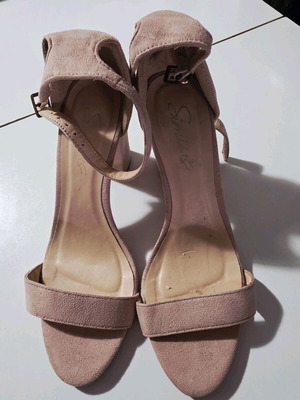 Nude sandals like new, size 36, 9 cm heel